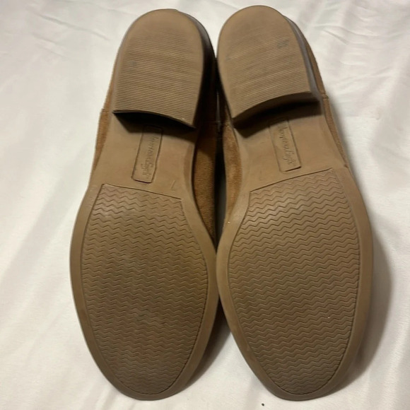 American Eagle Shanna Chelsea Ankle Boot Cognac Slip On Faux Suede Women’s 7 - Picture 8 of 10